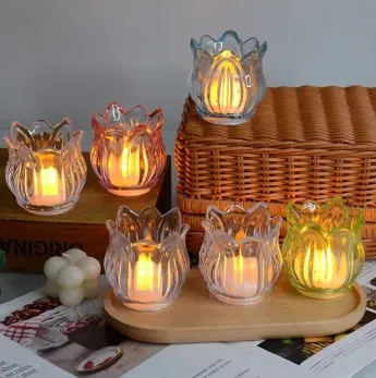 Tulip Decor Candle LED Lamp Light